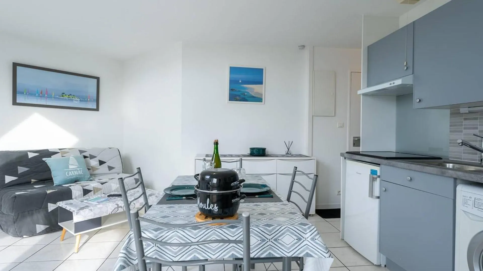 Apartmán Studio Confortable A 500M Des Plages De Carnac - Balcon Sud, Tv, Parking - 2 Pers, 2* - Fr-1-477-181